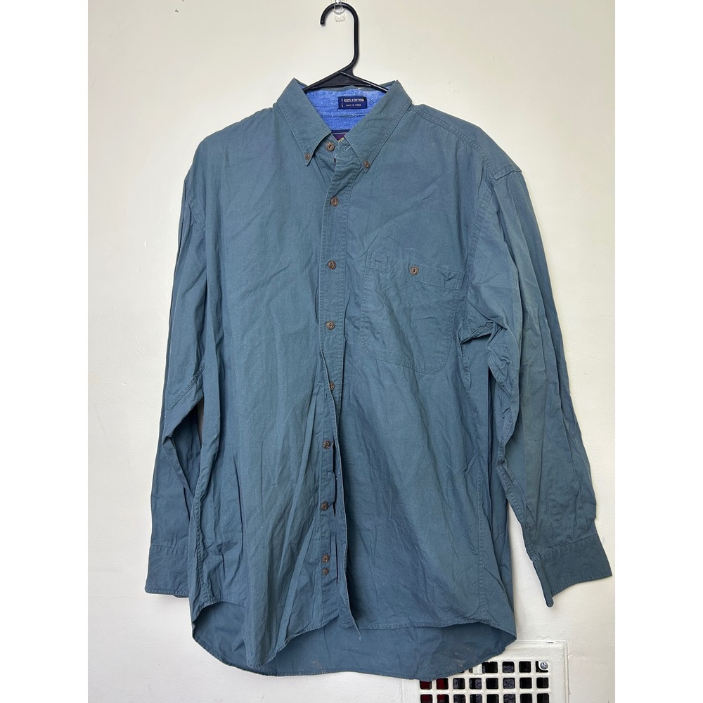 Ralph Lauren Oxford Button Down Long Sleeve Casual‎ Shirt Mens Blue Sz 16.5